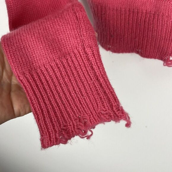 ONE GREY DAY Womens Jazz Pullover Distressed Mock Neck Sweater Pink XS​​​​ - Picture 8 of 11